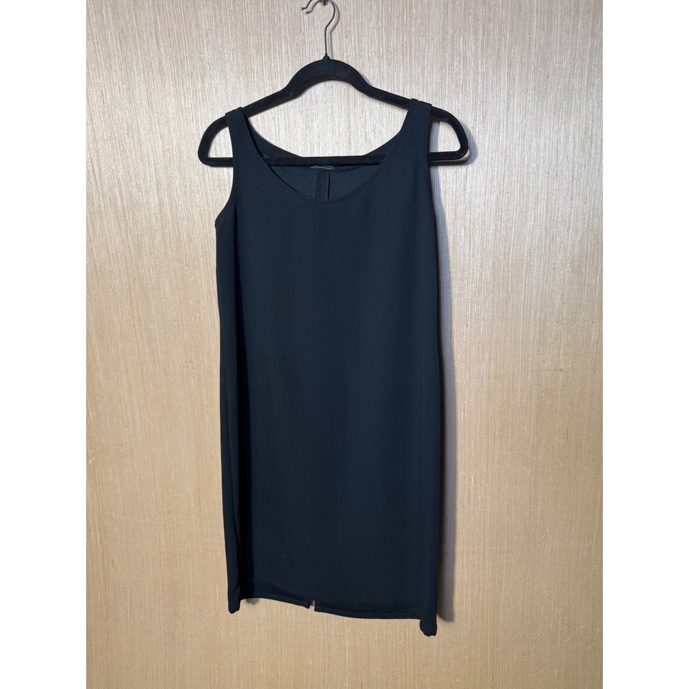 Allie Coosh Black $325 Sleeveless Sheath Dress XXS Petite Scoop LBD Shift Cocoon